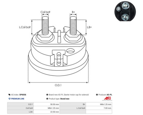 Reparationssats, startmotor, bild 2