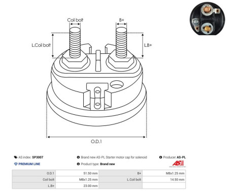 Reparationssats, startmotor, bild 2