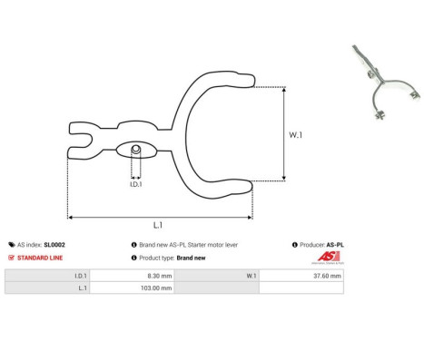 Reparationssats, startmotor, bild 2