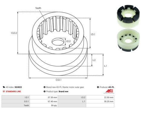 Reparationssats, startmotor, bild 3