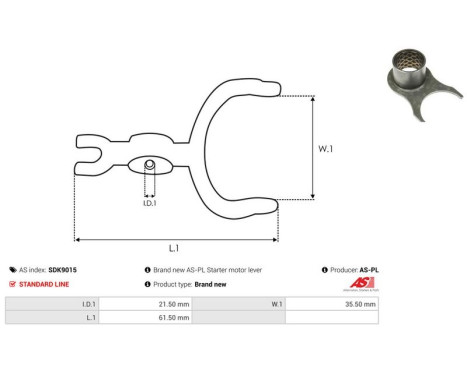 Reparationssats, startmotor, bild 2