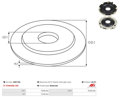 Reparationssats, startmotor, bild 3