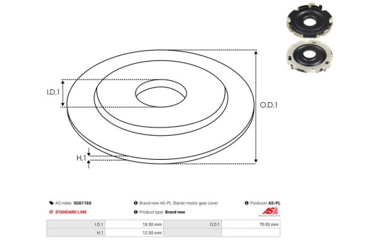 Reparationssats, startmotor, bild 3