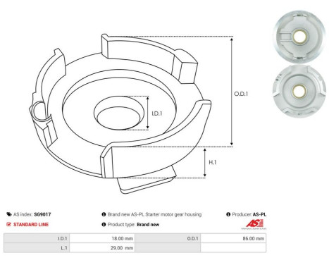 Reparationssats, startmotor, bild 3