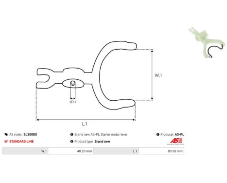 Reparationssats, startmotor, bild 2