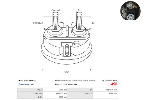 Reparationssats, startmotor, bild 2