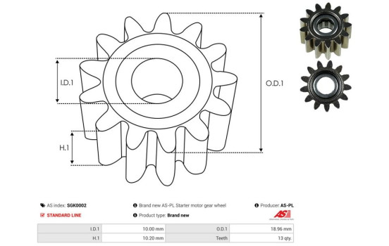 Reparationssats, startmotor, bild 3
