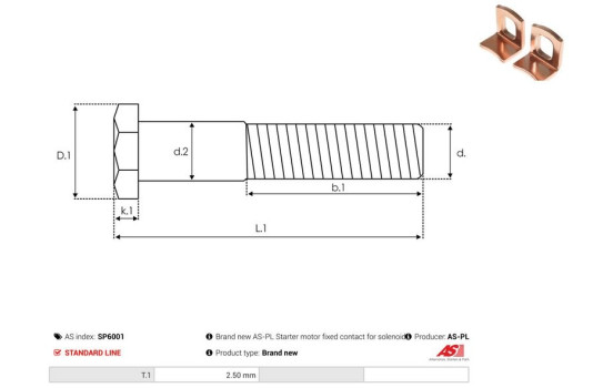 Reparationssats, startmotor, bild 2