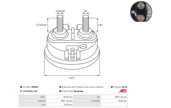Reparationssats, startmotor, bild 2
