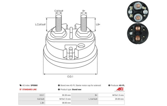 Reparationssats, startmotor, bild 3