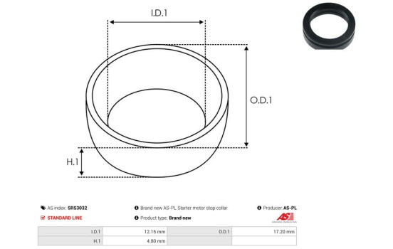 Reparationssats, startmotor, bild 2