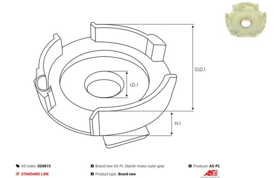 Reparationssats, startmotor, bild 3