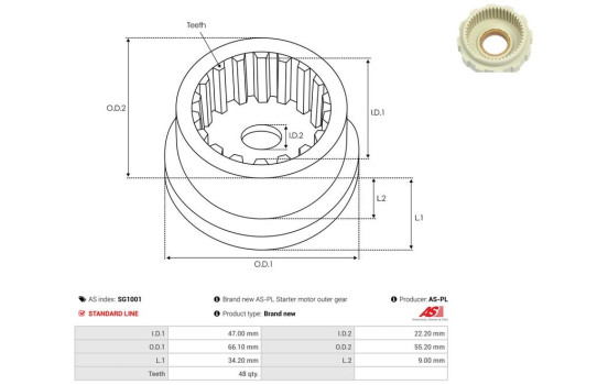 Reparationssats, startmotor, bild 2