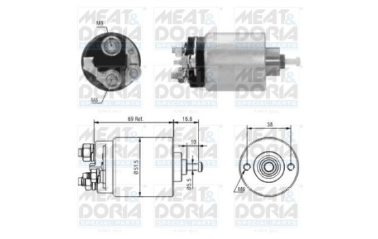 Solenoid, startmotor