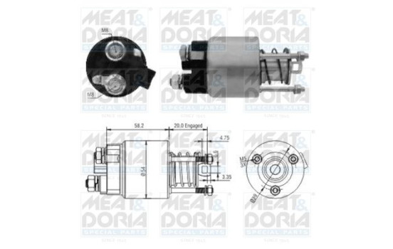 Solenoid, startmotor