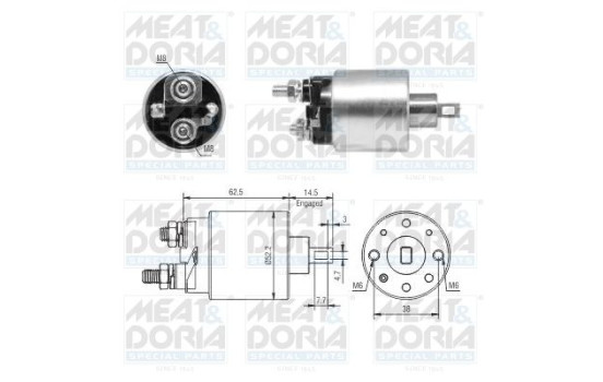 Solenoid, startmotor