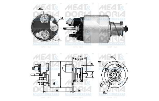 Solenoid, startmotor