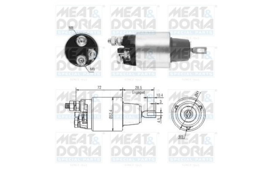 Solenoid, startmotor