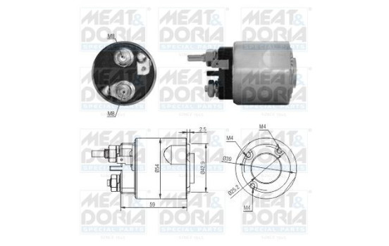 Solenoid, startmotor