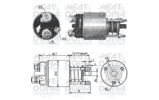 Solenoid, startmotor