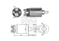 Solenoid, startmotor