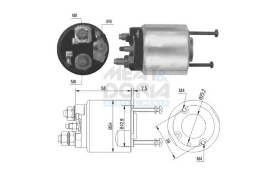 Solenoid, startmotor