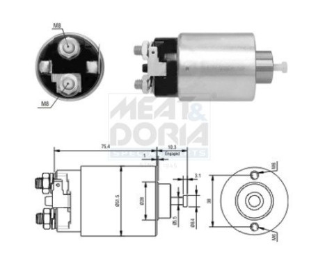 Solenoid, startmotor