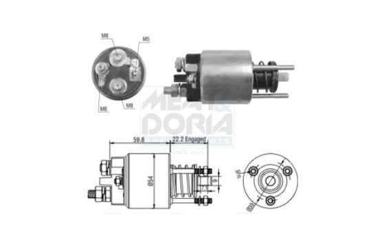 Solenoid, startmotor