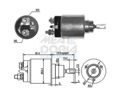 Solenoid, startmotor