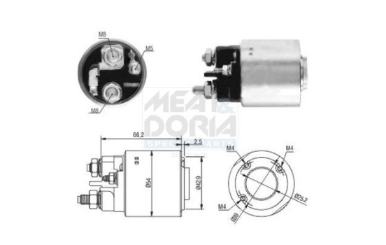 Solenoid, startmotor