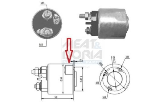 Solenoid, startmotor