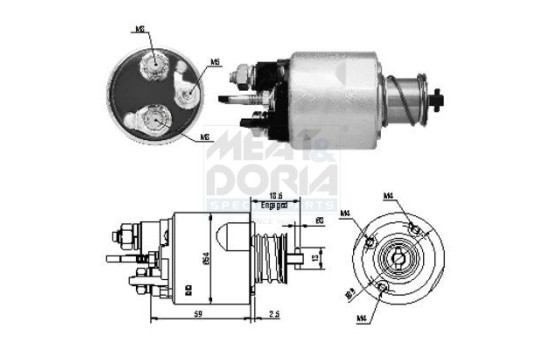 Solenoid, startmotor