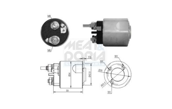 Solenoid, startmotor