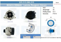 Dynamo Citroën / Peugeot 80A 0.123.310.011-R Bosch