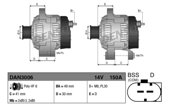Dynamo DAN3006 Denso, bild 2