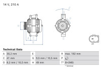 Dynamo / Generator 0 986 085 380 Bosch