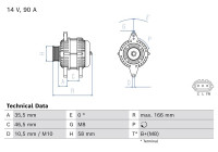 Dynamo / Generator 0 986 085 660 Bosch