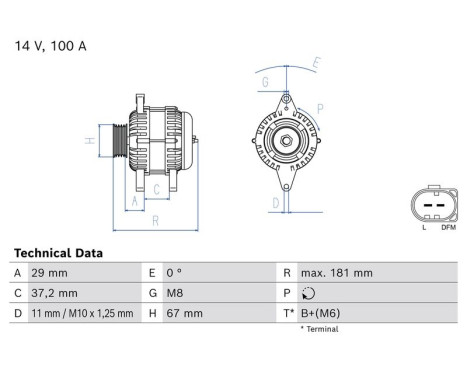 Dynamo / Generator 0 986 086 520 Bosch