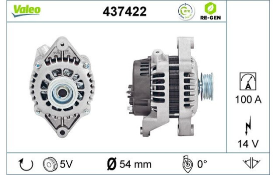 Dynamo / Generator 437422 Valeo, bild 3