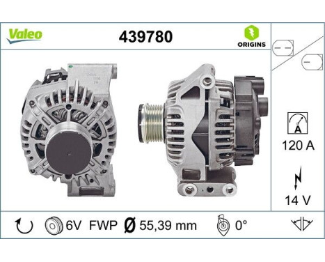 Dynamo / Generator 439780 Valeo, bild 4