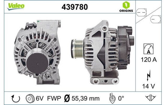 Dynamo / Generator 439780 Valeo, bild 4