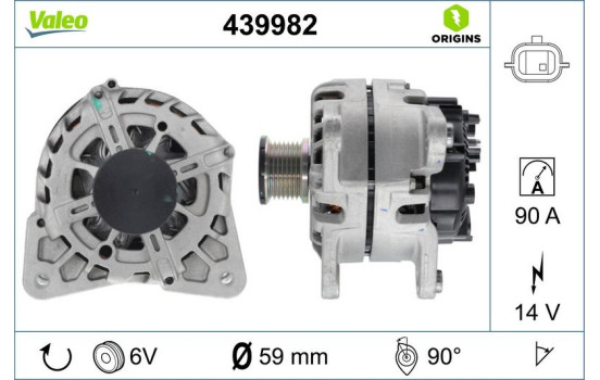 Dynamo / Generator 439982 Valeo, bild 4