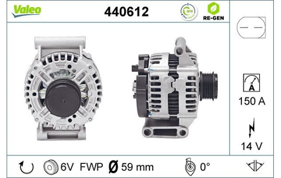 Dynamo / Generator 440612 Valeo, bild 2