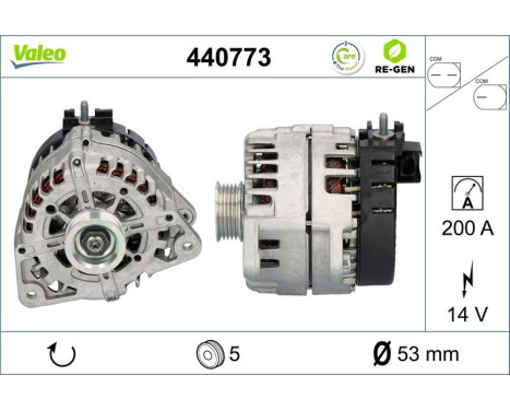 Dynamo / Generator 440773 Valeo, bild 5