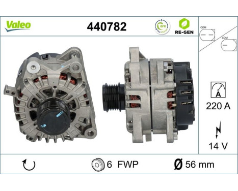 Dynamo / Generator 440782 Valeo, bild 2