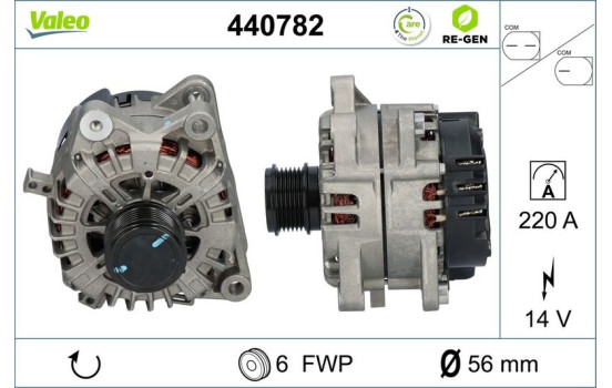 Dynamo / Generator 440782 Valeo, bild 2