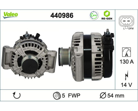 Dynamo / Generator 440986 Valeo, bild 2