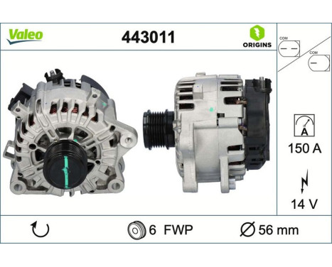 Dynamo / Generator 443011 Valeo, bild 4