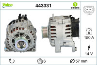 Dynamo / Generator 443331 Valeo