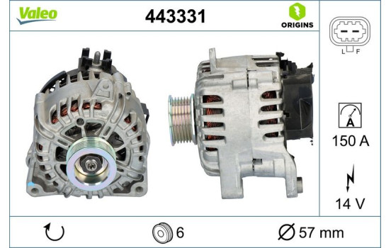 Dynamo / Generator 443331 Valeo